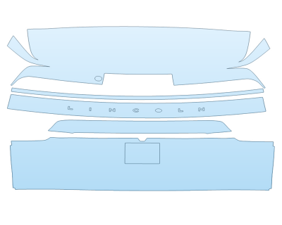 PAINT PROTECTION KIT - 2024 LINCOLN NAVIGATOR BLACK LABEL TAILGATE KIT - WITH EMBLEMS - PRECUT PPF CLEAR BRA WRAP