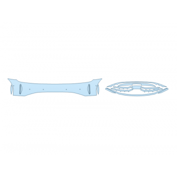 PAINT PROTECTION KIT - 2025 LUCID AIR GRAND TOURING BUMPER (MULTI PIECE) - SENSORS - PRECUT PPF CLEAR BRA WRAP