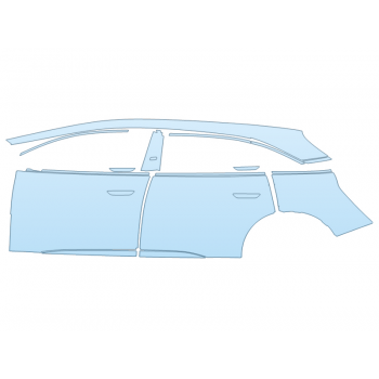 PAINT PROTECTION KIT - 2025 LUCID AIR PURE DRIVER SIDE - PRECUT PPF CLEAR BRA WRAP