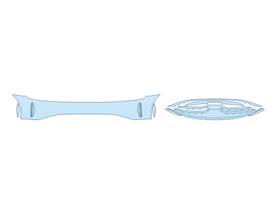 PAINT PROTECTION KIT - 2024 LUCID AIR TOURING BUMPER (MULTI PIECE) - PRECUT PPF CLEAR BRA WRAP