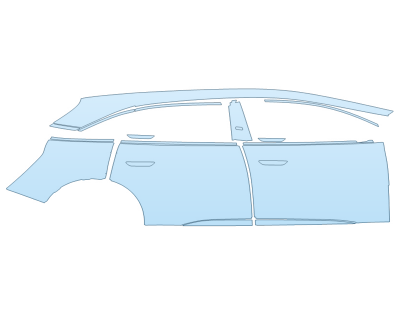 PAINT PROTECTION KIT - 2024 LUCID AIR TOURING PASSENGER SIDE - PRECUT PPF CLEAR BRA WRAP