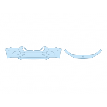 PAINT PROTECTION KIT - 2025 MASERATI GHIBLI MODENA BUMPER (MULTI PIECE) - SENSORS - PRECUT PPF CLEAR BRA WRAP