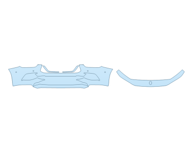 PAINT PROTECTION KIT - 2025 MASERATI GHIBLI MODENA BUMPER (MULTI PIECE) - SENSORS - PRECUT PPF CLEAR BRA WRAP
