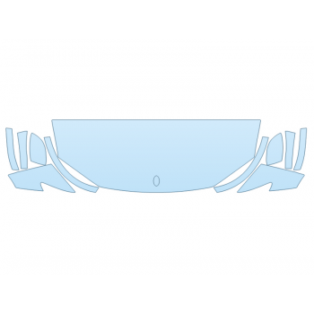 PAINT PROTECTION KIT - 2024 MASERATI LEVANTE MODENA HOOD FENDERS MIRRORS 24 INCH - (WRAPPED EDGES) - PRECUT PPF CLEAR BRA WRAP