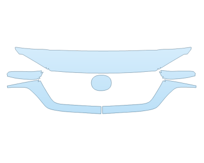 PAINT PROTECTION KIT - 2025 MAZDA CX-90 S GRILL - PRECUT PPF CLEAR BRA WRAP