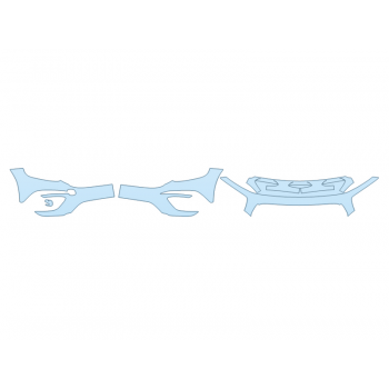 Precut PPF Kit – Clear Bra Paint Protection Film PAINT PROTECTION KIT - 2024 MERCEDES BENZ GLB-CLASS AMG LINE BUMPER (MULTI PIECE) - PRECUT PPF CLEAR BRA WRAP