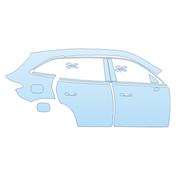 Precut PPF Kit – Clear Bra Paint Protection Film PAINT PROTECTION KIT - 2024 MERCEDES BENZ GLC-CLASS 300 SUV PASSENGER SIDE - PRECUT PPF CLEAR BRA WRAP