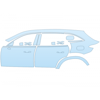 PAINT PROTECTION KIT - 2024 MERCEDES BENZ GLC-CLASS 300 SUV AMG LINE DRIVER SIDE W/CHARGE PORT - PRECUT PPF CLEAR BRA WRAP