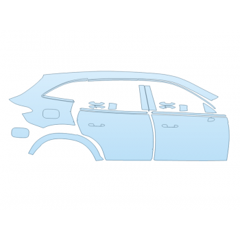 Precut PPF Kit – Clear Bra Paint Protection Film PAINT PROTECTION KIT - 2024 MERCEDES BENZ GLC-CLASS 300 SUV AMG LINE PASSENGER SIDE - PRECUT PPF CLEAR BRA WRAP