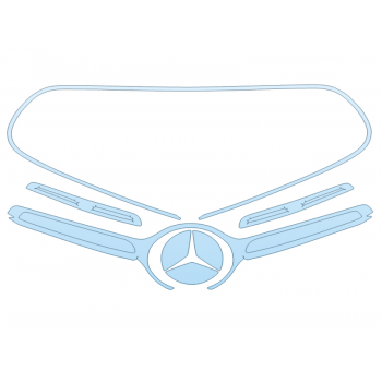 Precut PPF Kit – Clear Bra Paint Protection Film PAINT PROTECTION KIT - 2024 MERCEDES BENZ GLC-CLASS 300 SUV AMG LINE GRILL - PRECUT PPF CLEAR BRA WRAP