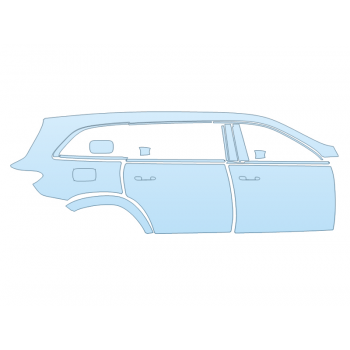 Precut PPF Kit – Clear Bra Paint Protection Film PAINT PROTECTION KIT - 2024 MERCEDES BENZ GLS-CLASS GLS 450 AMG LINE PASSENGER SIDE - PRECUT PPF CLEAR BRA WRAP