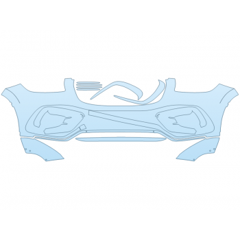 Precut PPF Kit – Clear Bra Paint Protection Film PAINT PROTECTION KIT - 2024 MERCEDES BENZ GLS-CLASS GLS 580 BUMPER - W/RELIEF CUTS - PRECUT PPF CLEAR BRA WRAP