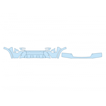 PAINT PROTECTION KIT - 2024 NISSAN ARMADA MIDNIGHT EDITION BUMPER (MULTI PIECE) - PRECUT PPF CLEAR BRA WRAP