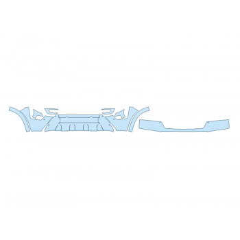 PAINT PROTECTION KIT - 2024 NISSAN ARMADA MIDNIGHT EDITION BUMPER (MULTI PIECE) - SENSORS - PRECUT PPF CLEAR BRA WRAP