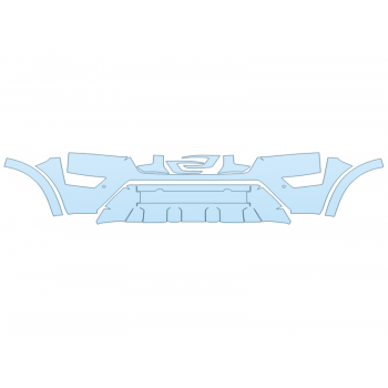 PAINT PROTECTION KIT - 2024 NISSAN ARMADA MIDNIGHT EDITION BUMPER - SENSORS - PRECUT PPF CLEAR BRA WRAP
