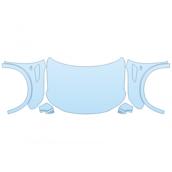 PAINT PROTECTION KIT - 2024 NISSAN ARMADA MIDNIGHT EDITION FULL HOOD FENDERS MIRRORS  - (WRAPPED EDGES) - PRECUT PPF CLEAR BRA WRAP