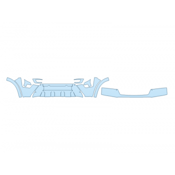 PAINT PROTECTION KIT - 2024 NISSAN ARMADA S BUMPER (MULTI PIECE) - PRECUT PPF CLEAR BRA WRAP