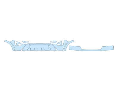 PAINT PROTECTION KIT - 2024 NISSAN ARMADA SL BUMPER (MULTI PIECE) - PRECUT PPF CLEAR BRA WRAP