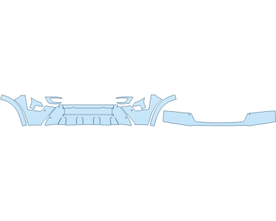 PAINT PROTECTION KIT - 2024 NISSAN ARMADA SL BUMPER (MULTI PIECE) - SENSORS - PRECUT PPF CLEAR BRA WRAP