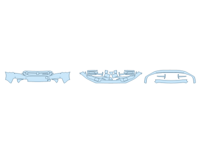 PAINT PROTECTION KIT - 2024 NISSAN GT-R NISMO BUMPER (MULTI PIECE) - SENSORS - PRECUT PPF CLEAR BRA WRAP