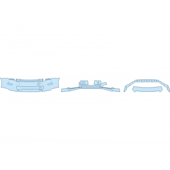 PAINT PROTECTION KIT - 2024 NISSAN GT-R PREMIUM BUMPER (MULTI PIECE) - SENSORS - PRECUT PPF CLEAR BRA WRAP