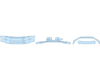 PAINT PROTECTION KIT - 2024 NISSAN GT-R PREMIUM BUMPER (MULTI PIECE) - SENSORS - PRECUT PPF CLEAR BRA WRAP