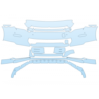 PAINT PROTECTION KIT - 2024 NISSAN GT-R PREMIUM BUMPER - SENSORS - PRECUT PPF CLEAR BRA WRAP
