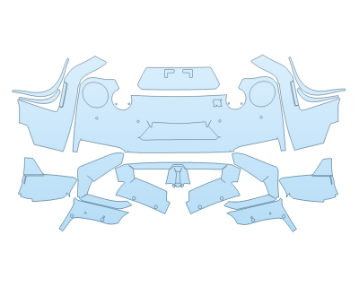 2024 NISSAN GT-R T-SPEC REAR BUMPER - SENSORS