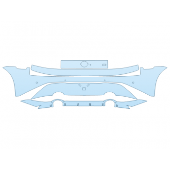 Precut PPF Kit – Clear Bra Paint Protection Film PAINT PROTECTION KIT - 2025 NISSAN Z SPORT REAR BUMPER - SENSORS - PRECUT PPF CLEAR BRA WRAP