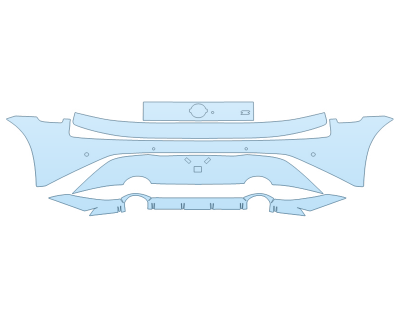 Precut PPF Kit – Clear Bra Paint Protection Film PAINT PROTECTION KIT - 2025 NISSAN Z SPORT REAR BUMPER - SENSORS - PRECUT PPF CLEAR BRA WRAP