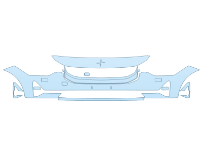 PAINT PROTECTION KIT - 2024 POLESTAR II BASE BUMPER - PRECUT PPF CLEAR BRA WRAP