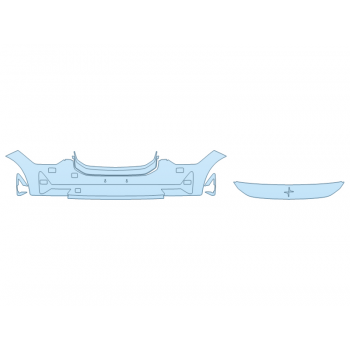 PAINT PROTECTION KIT - 2024 POLESTAR II BASE BUMPER (MULTI PIECE) - PRECUT PPF CLEAR BRA WRAP