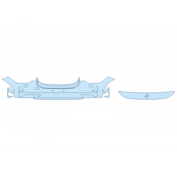 PAINT PROTECTION KIT - 2024 POLESTAR II BASE BUMPER (MULTI PIECE) - SENSORS - PRECUT PPF CLEAR BRA WRAP