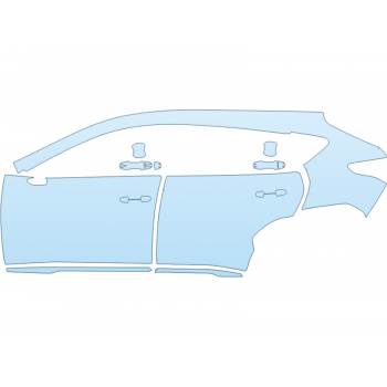 PAINT PROTECTION KIT - 2024 SUBARU CROSSTREK ONYX DRIVER SIDE - PRECUT PPF CLEAR BRA WRAP