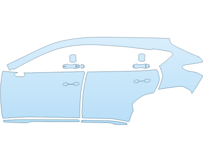 PAINT PROTECTION KIT - 2024 SUBARU CROSSTREK PREMIUM DRIVER SIDE - PRECUT PPF CLEAR BRA WRAP