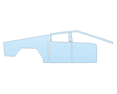PAINT PROTECTION KIT - 2025 TESLA CYBERTRUCK AWD PASSENGER SIDE - PRECUT PPF CLEAR BRA WRAP