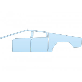 PAINT PROTECTION KIT - 2025 TESLA CYBERTRUCK RWD DRIVER SIDE - PRECUT PPF CLEAR BRA WRAP