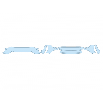 PAINT PROTECTION KIT - 2025 TOYOTA BZ4X LIMITED BUMPER (MULTI PIECE) - SENSORS - PRECUT PPF CLEAR BRA WRAP