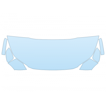 PAINT PROTECTION KIT - 2025 TOYOTA BZ4X LIMITED HOOD FENDERS MIRRORS 30 INCH - (WRAPPED EDGES) - PRECUT PPF CLEAR BRA WRAP