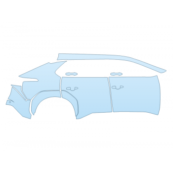 PAINT PROTECTION KIT - 2025 TOYOTA BZ4X LIMITED PASSENGER SIDE - PRECUT PPF CLEAR BRA WRAP