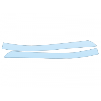 PAINT PROTECTION KIT - 2025 TOYOTA BZ4X LIMITED A PILLARS - PRECUT PPF CLEAR BRA WRAP