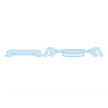 PAINT PROTECTION KIT - 2025 TOYOTA BZ4X XLE BUMPER (MULTI PIECE) - PRECUT PPF CLEAR BRA WRAP