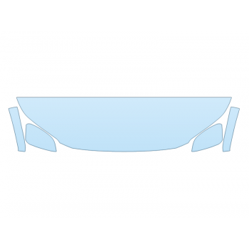 PAINT PROTECTION KIT - 2024 TOYOTA BZ4X XLE HOOD FENDERS MIRRORS 18 INCH - (WRAPPED EDGES) - PRECUT PPF CLEAR BRA WRAP