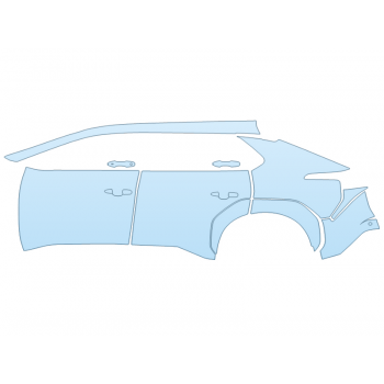 PAINT PROTECTION KIT - 2025 TOYOTA BZ4X XLE DRIVER SIDE - PRECUT PPF CLEAR BRA WRAP