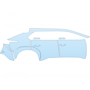 PAINT PROTECTION KIT - 2025 TOYOTA BZ4X XLE PASSENGER SIDE - PRECUT PPF CLEAR BRA WRAP