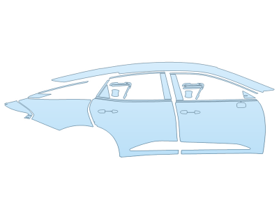 PAINT PROTECTION KIT - 2024 TOYOTA CROWN LIMITED PASSENGER SIDE - PRECUT PPF CLEAR BRA WRAP