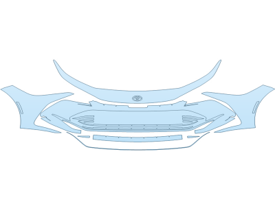 PAINT PROTECTION KIT - 2024 TOYOTA CROWN PLATINUM BUMPER - PRECUT PPF CLEAR BRA WRAP