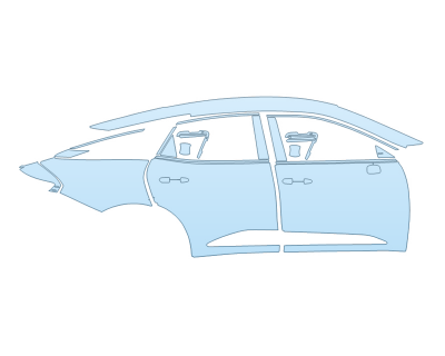 PAINT PROTECTION KIT - 2024 TOYOTA CROWN PLATINUM PASSENGER SIDE - PRECUT PPF CLEAR BRA WRAP