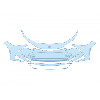 PAINT PROTECTION KIT - 2024 TOYOTA CROWN XLE BUMPER - PRECUT PPF CLEAR BRA WRAP