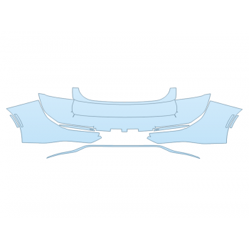 PAINT PROTECTION KIT - 2024 TOYOTA CROWN XLE REAR BUMPER - PRECUT PPF CLEAR BRA WRAP